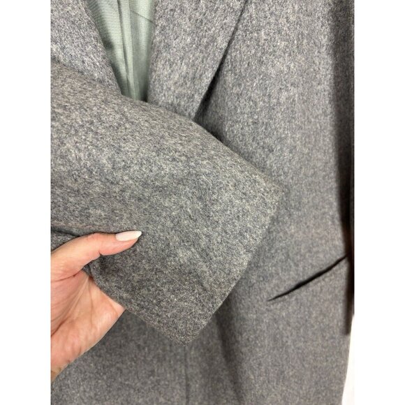 LL Bean Wool Blazer Suit Jacket Gray Woman's Size 18R - Picture 5 of 14